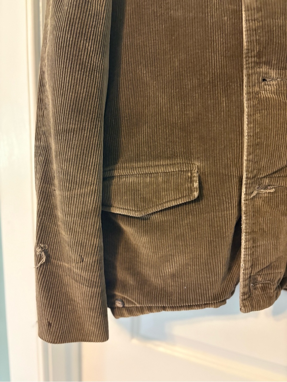 Vintage 60s/70s Fox Knapp Corduroy Sherpa Jacket Western Workwear Size 40 - Picture 4 of 8